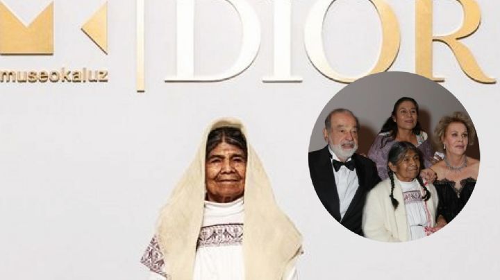 Reconocen a artesana hidalguense en gala del Museo Kaluz y Dior, con Carlos Slim como invitado