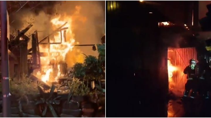 VIDEO: Incendio consume locales de lámina y madera en Río de los Remedios