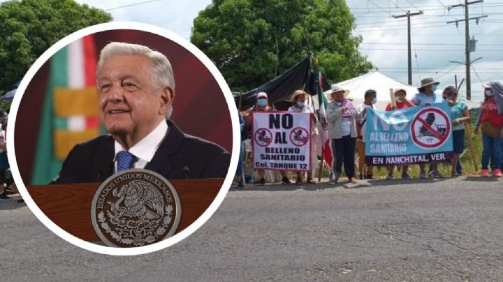 No enviaré al Ejército: AMLO pide a pobladores de Nanchital permitir relleno sanitario