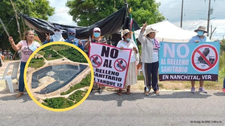 Se cumplen 4 días del bloqueo a los accesos del relleno sanitario de Nanchital