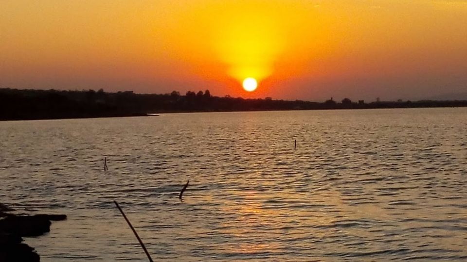 Para este lunes se prevé que siga el calor en el estado. En la imagen, la presa de La Sauceda, entre León y Lagos de Moreno.