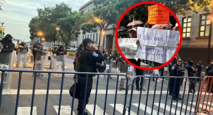 Poder Judicial: manifestantes dejan plantados a policías en Palacio Nacional