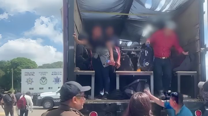 Aseguran a 130 migrantes en Yanga; viajaban hacinados en camión