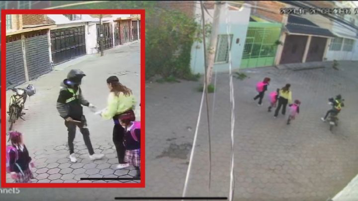 VIDEO | En 12 segundos asalta a mamá delante de 3 niñas; es capturado