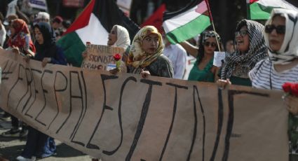 Protestan en el país en solidaridad con Palestina