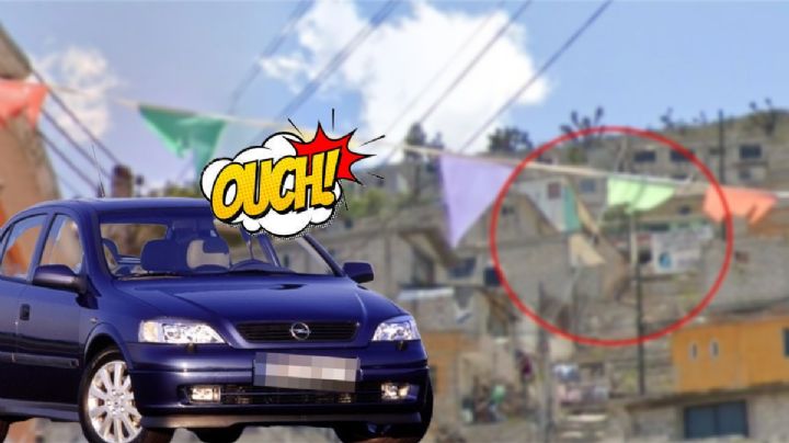 ¿Maps malvado? Auto se desbarranca en las escaleras de Cubitos | FOTO