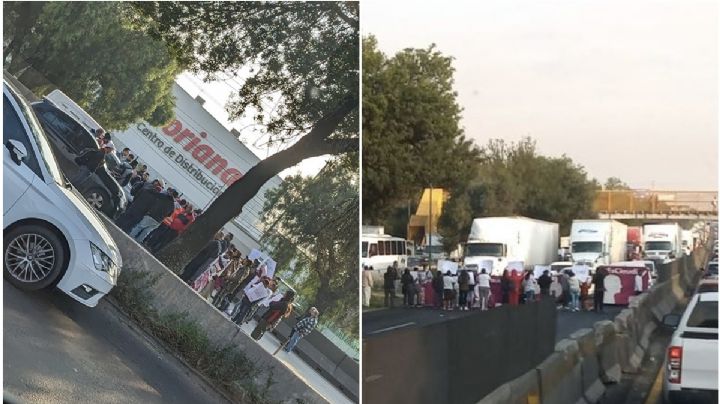 Bloquean la México - Querétaro ¿Por qué cierran el paso a la altura de Cuautitlán?
