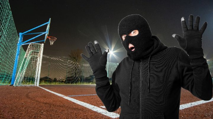 Amarran en cancha de basquetbol a presunto ladrón en Atotonilco de Tula