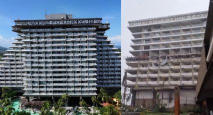 FOTOS | Así es el antes y después del Hotel Princess de Acapulco tras el paso del Huracán Otis