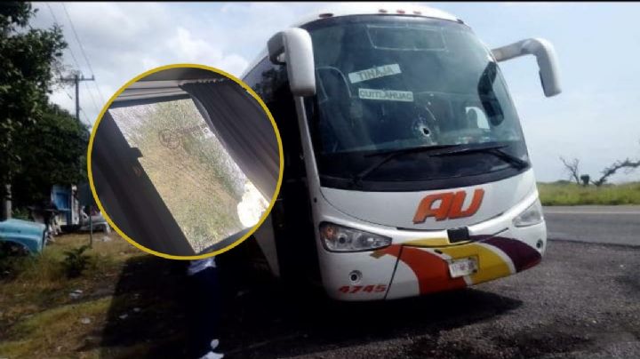 Delincuentes balean autobús AU en Cuitláhuac, Veracruz. Reportan una herida