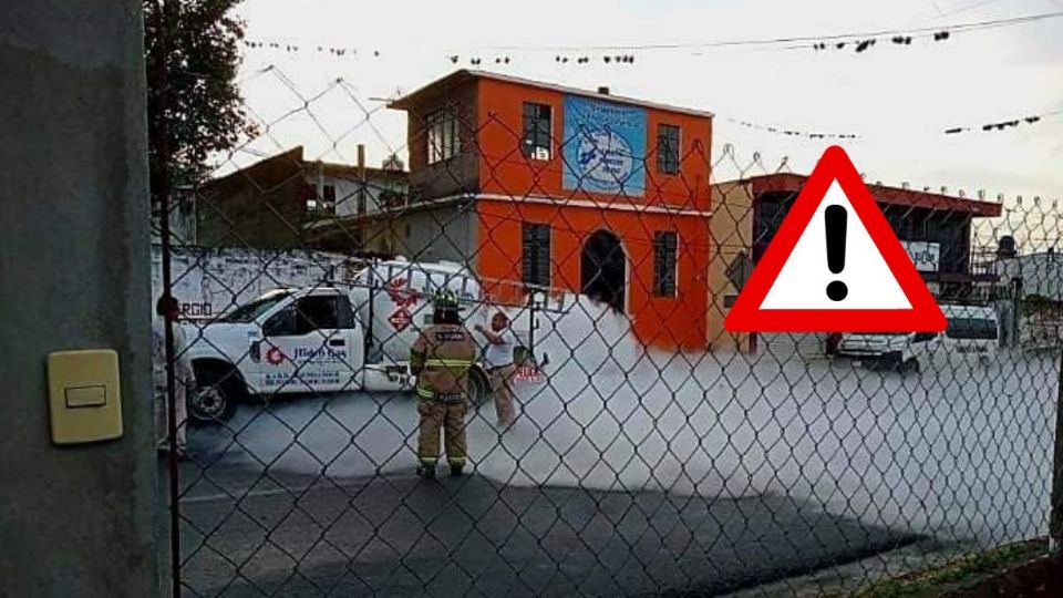 fuga de gas LP de pipa en calles de Fortín