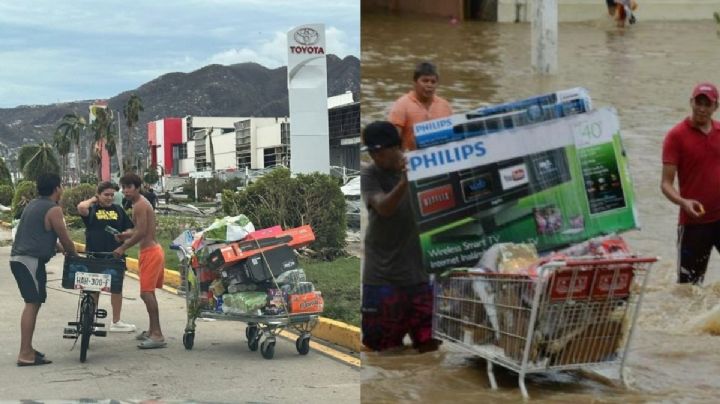 Huracán Otis: Tras la tragedia comienza los saqueos y rapiña en centros comerciales