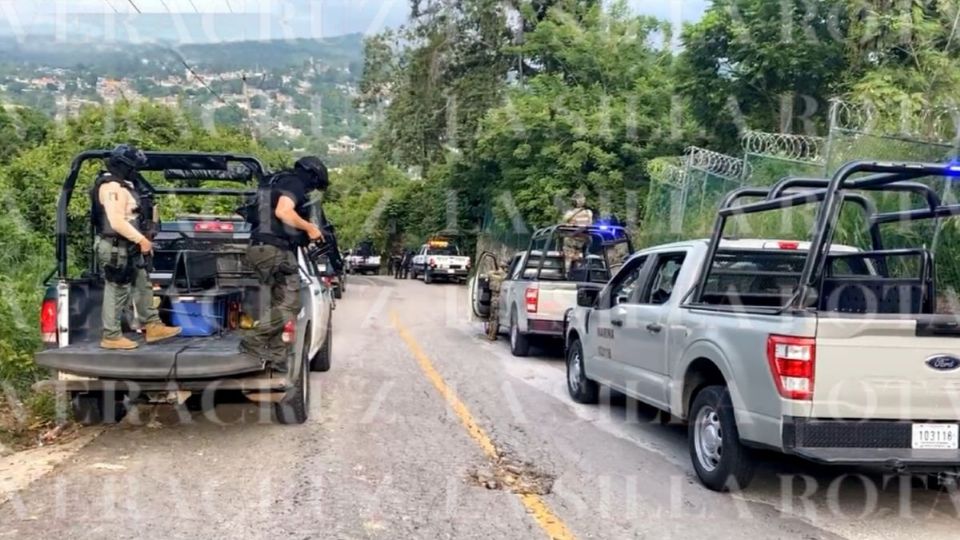 Ataque entre elementos de la policía estatal en Tihuatlán, al norte de Veracruz