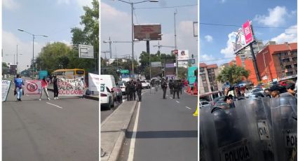 Protesta del Tecnológico de Pachuca llega a CDMX; granaderos los repliegan | VIDEO