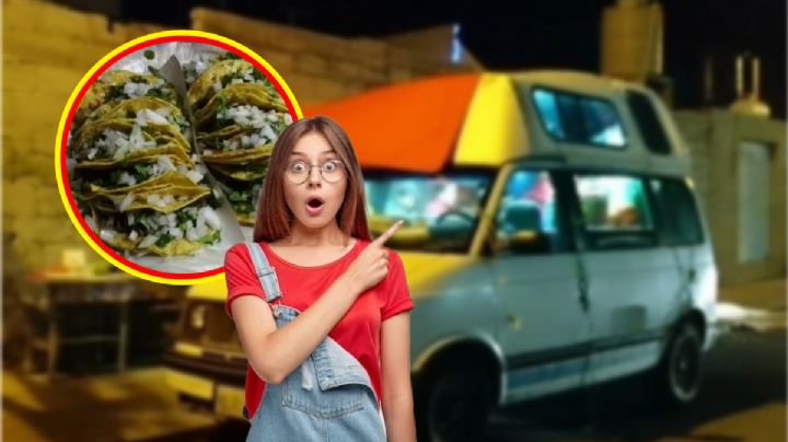 La taquería móvil de Pachuca, dentro de una camioneta modificada
