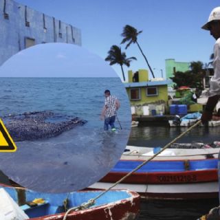 Pescadores reportan afectaciones por llegada de chapopote a playas