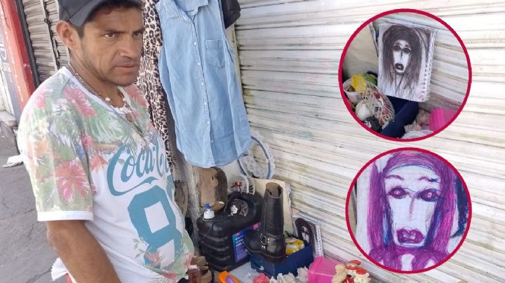 Iván dibuja su indigencia con trazos de dolor