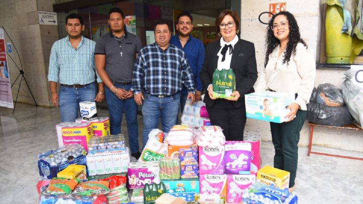 Recibe Congreso insumos y víveres del Trijaev para damnificados por Otis