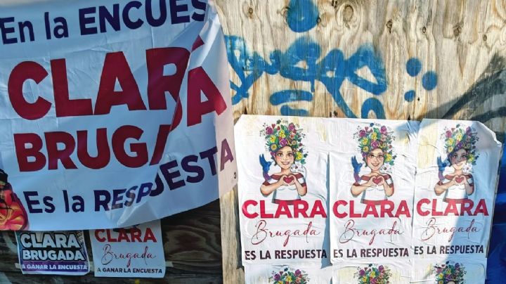 El barrio de Iztapalapa lleno de propaganda electoral... pero vacío de agua