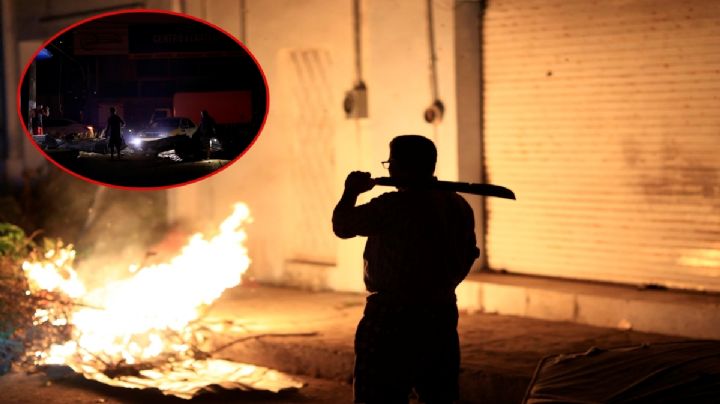 FOTOS| Habitantes de Acapulco blindan sus colonias con fogatas y barricadas ante saqueos