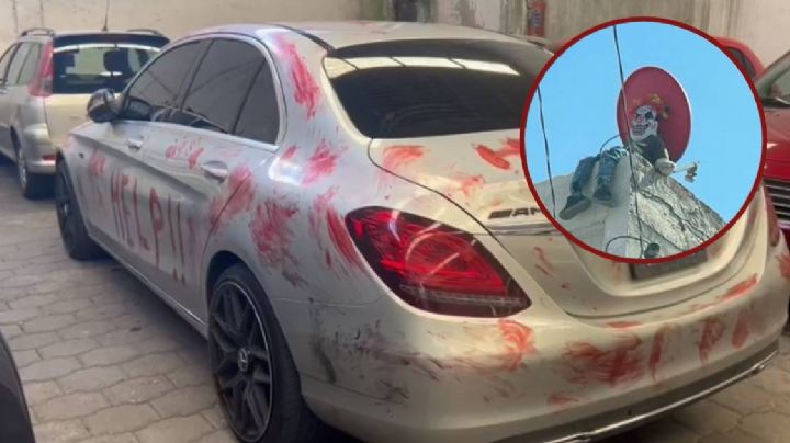 Atrocidades de Halloween: muñecos colgados y autos con manchas de sangre