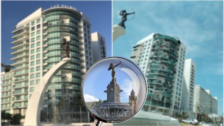 Otis en Acapulco: la réplica de la Diana Cazadora de Ixmiquilpan que resistió el huracán