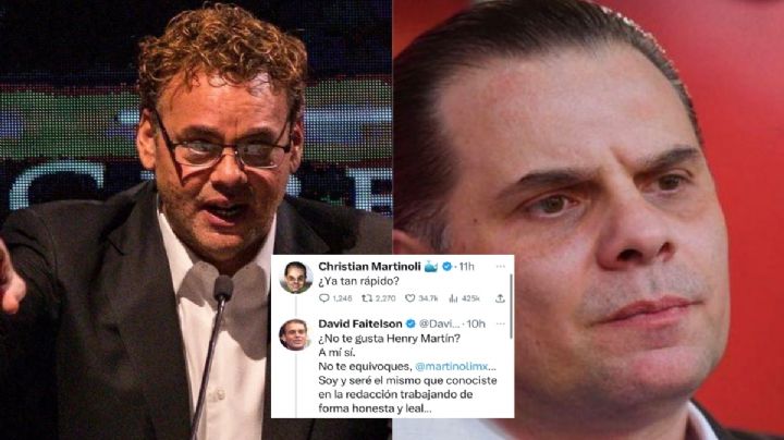 Ya empezó la tiradera... Así fue el encontronazo entre Faitelson y Martinoli en redes sociales