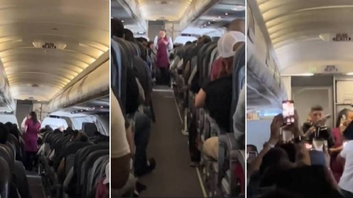 Santa Fe Klan canta en pleno vuelo y se avienta 'palomazo' en el micrófono de la aeromoza