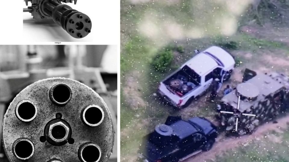 Las Minigun, fueron montadas -como muestran algunas imágenes en poder de LA SILLA ROTA- en vehículos blindados con una muy avanzada tecnología