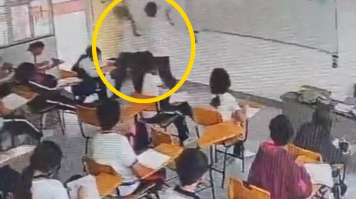 VIDEO | Maestra es apuñalada por alumno de secundaria tras llamarle la atención