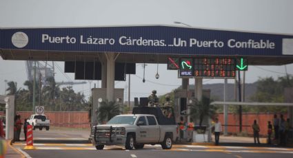 Puerto Lázaro Cárdenas en paro por transportistas molestos con la empresa Hutchison Port Holdings