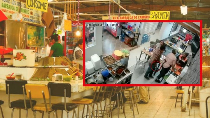 A punta de pistola y con golpes, hombre desata riña en mercado de Pachuca I Video