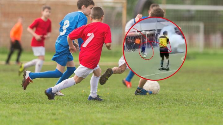 Explota cohete durante partido de futbol infantil en Pachuca I VIDEO