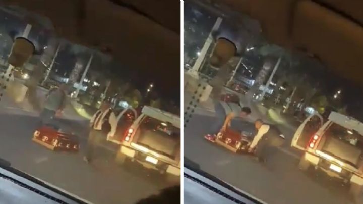 Se les cae féretro de carroza frente a Centro Max