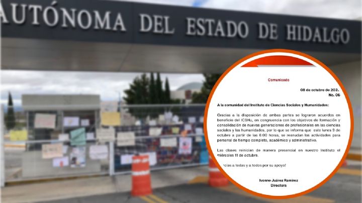 Paro UAEH: comienzan a ceder institutos; ICSHu anuncia fecha de regreso a clases