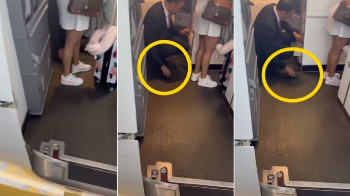 VIDEO | Exhiben a sobrecargo acosador de pasajeras; aerolínea ya investiga