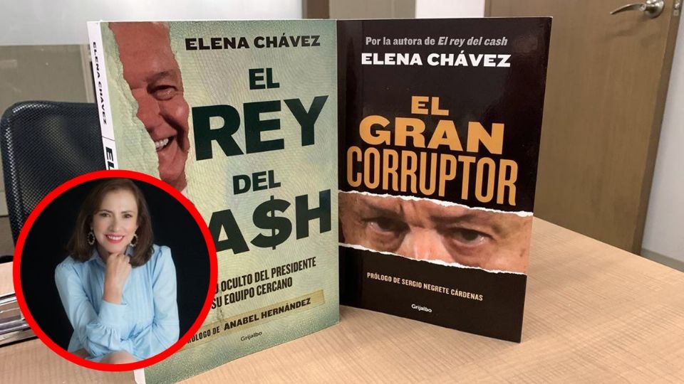 'El Rey del Cash' y 'El Gran Corruptor', libros de Elena Chávez.