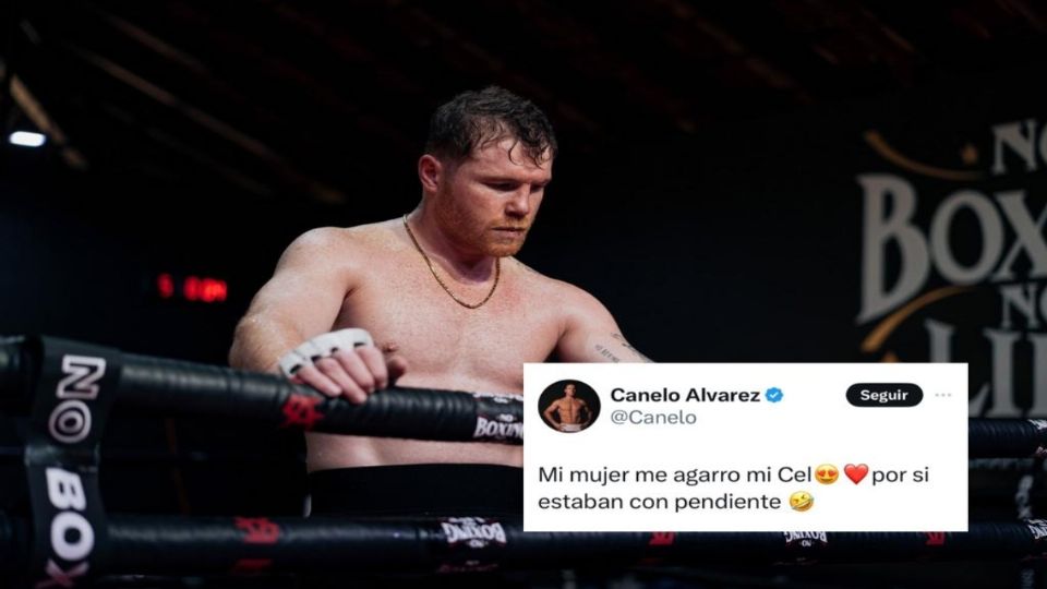 La publicación de Canelo Álvarez en su cuenta de X