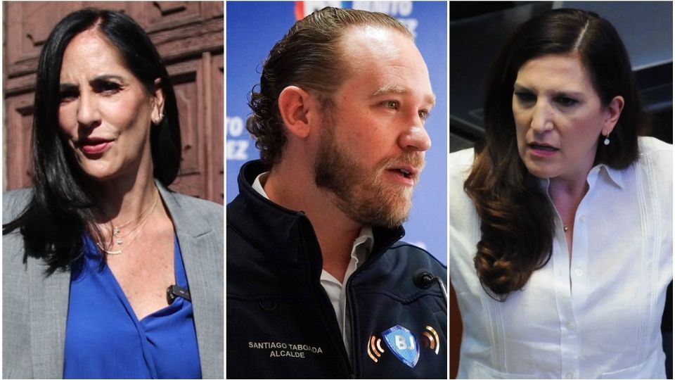Lía Limón, Santiago Taboada y Kenia López.