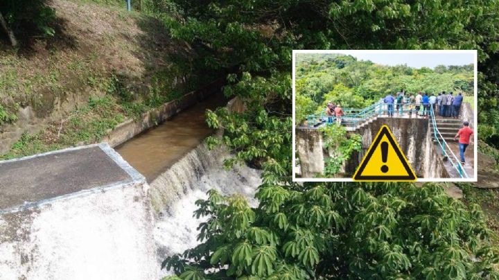 Cierran válvulas de presa Yuribia en el sur de Veracruz; familias se quedarán sin agua