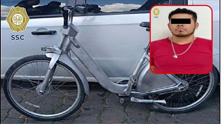Se roba Ecobici, la pinta y la vende en tianguis; le cayó la “tira”