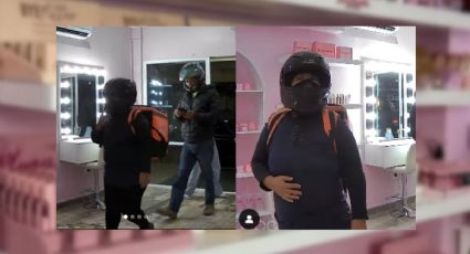 Con mochila de "Rappi" asaltan tienda de maquillaje en Paseo Martí, de Veracruz