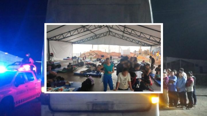 Detienen a chofer al sur de Veracruz por trasladar a 162 migrantes; iban hacinados