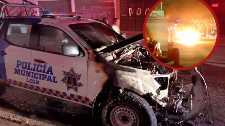 VIDEO - Se incendian 3 patrullas de la Policía de León en 1 semana