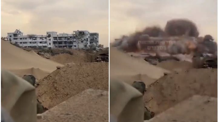 VIDEO | Así explotó Israel el Parlamento palestino en Gaza