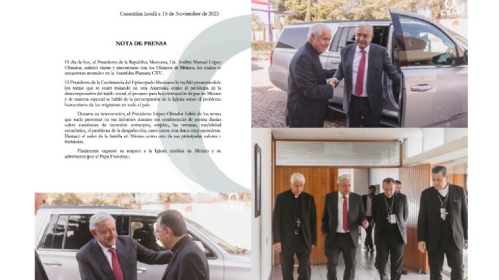¿A qué fue AMLO con los obispos? no fue invitado