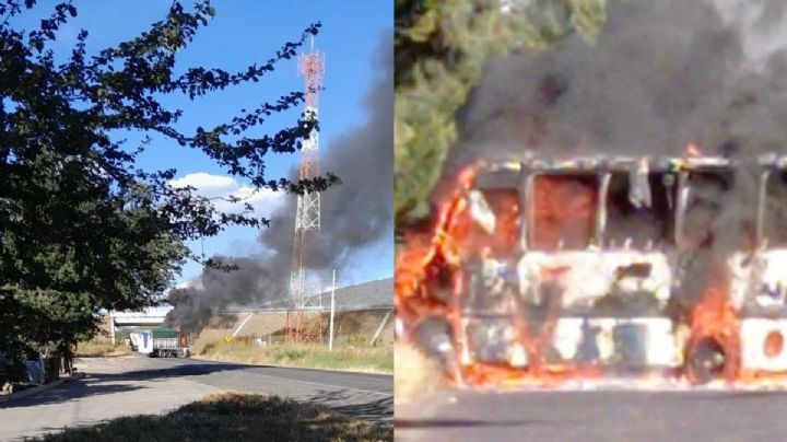 Civiles armados queman camiones y bloquean carretera en Michoacán; así responden a operativos