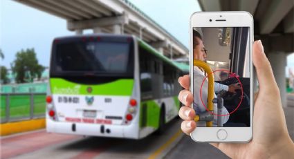 Captan a chofer del Tuzobús manejando, con celular en mano | VIDEO