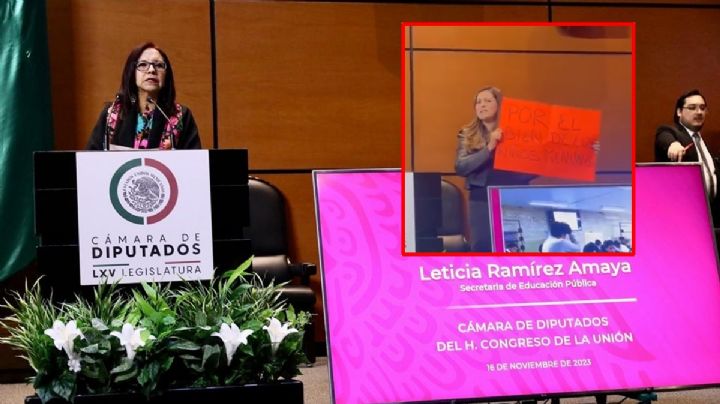 "Por el bien de los niños, renuncie", reclaman a secretaria de educación en el Congreso
