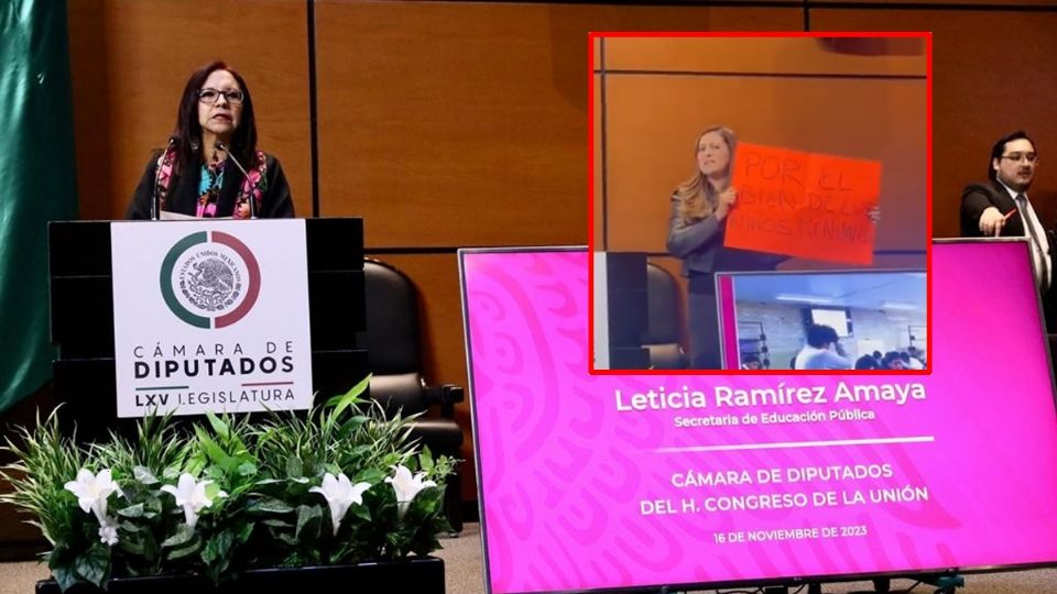 'Por el bien de los niños, renuncie', reclaman a secretaria de educación en el Congreso